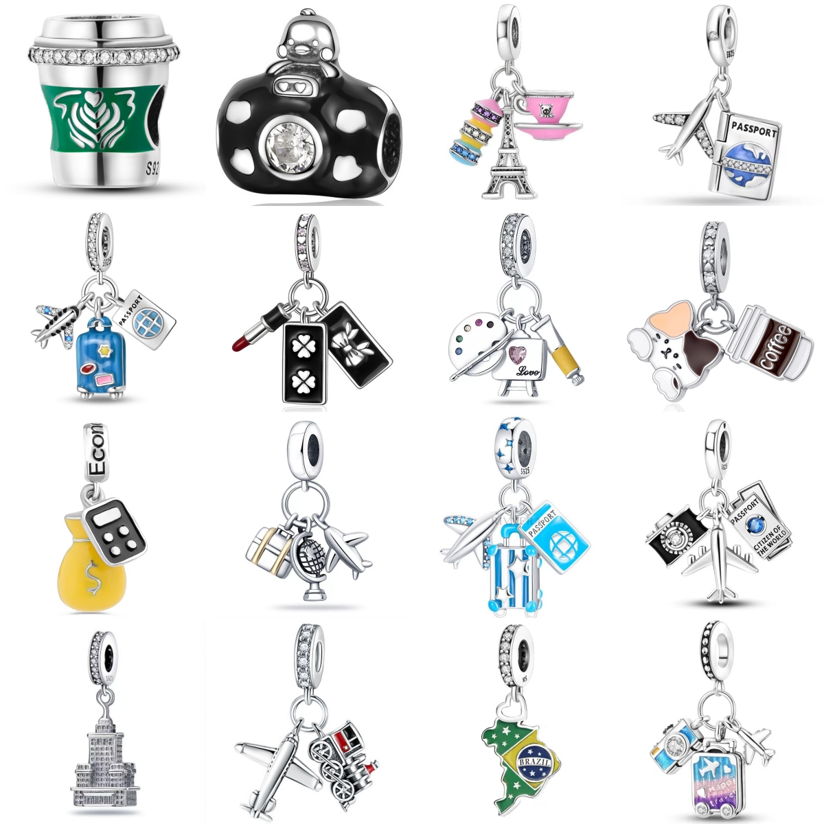 Travel Accessories Drawing - Akcesoria do bransoletek z zawieszkami z