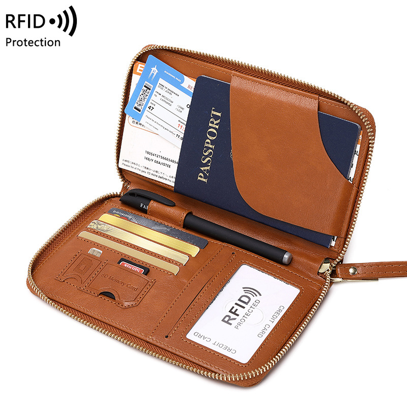 Travel Accessories Essentials - Nowa skórzana okładka na paszport RFID