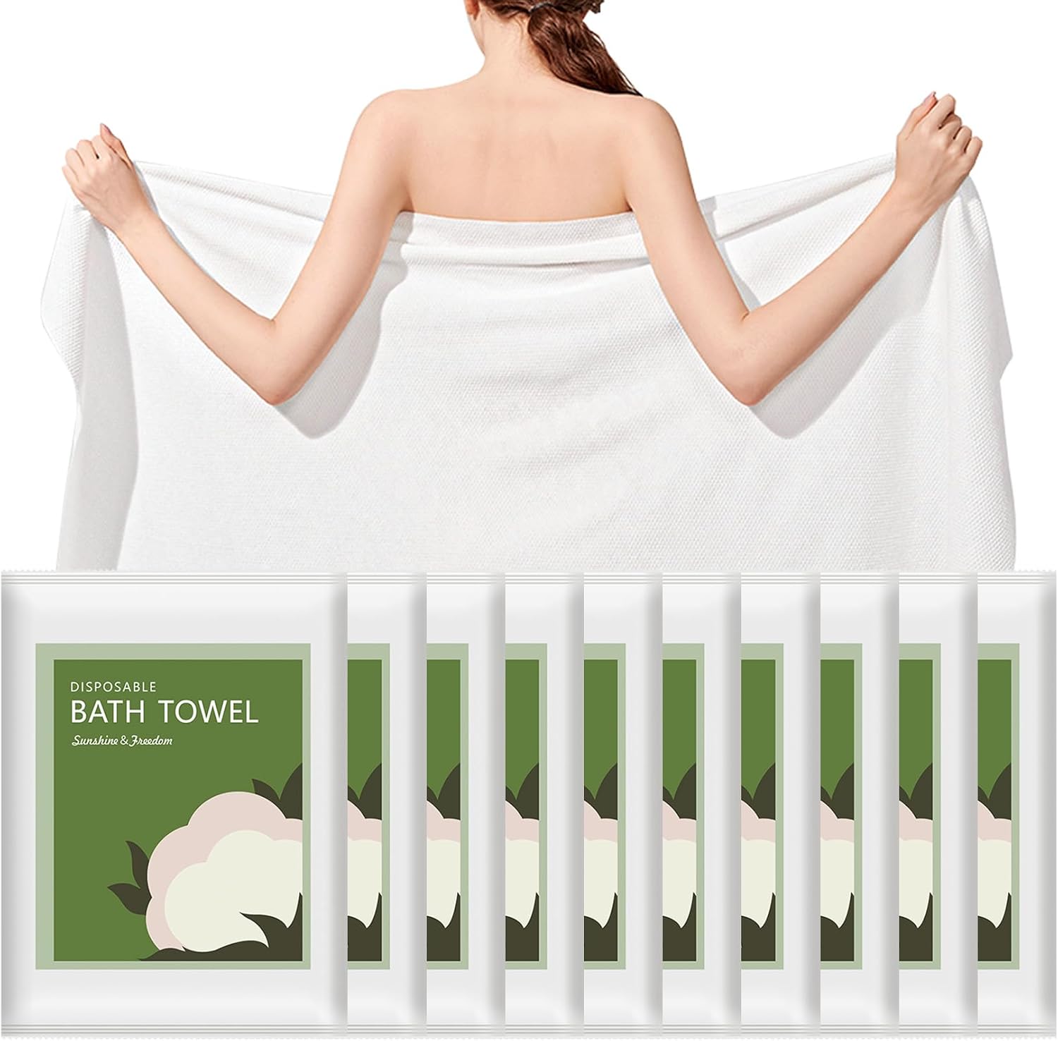 Travel Towel Quick Dry - Ręczniki jednorazowe 10 szt. 55x27,5 cala,