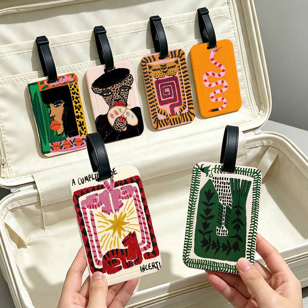 Travel Accessories Egypt - Abstrakcyjna zawieszka na bagaż z motywem