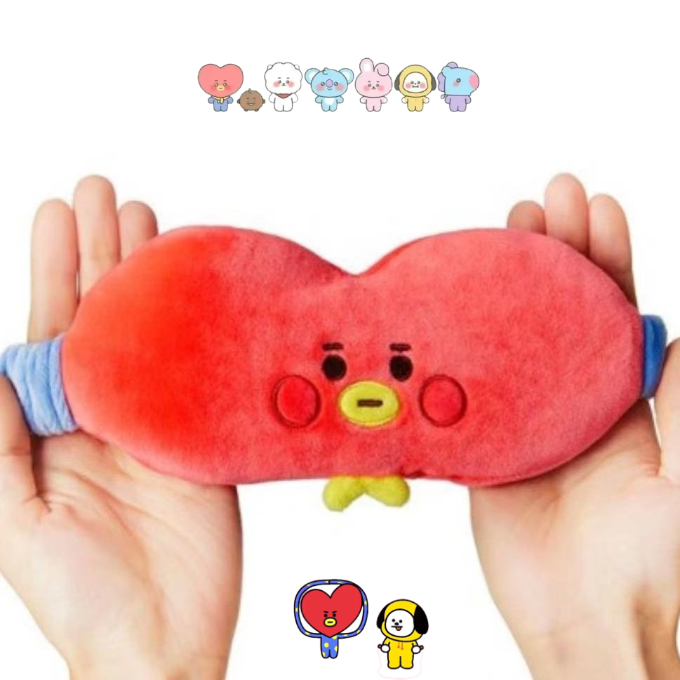 Travel Accessories In Bulk - Maska na oczy BT21, urocza pluszowa