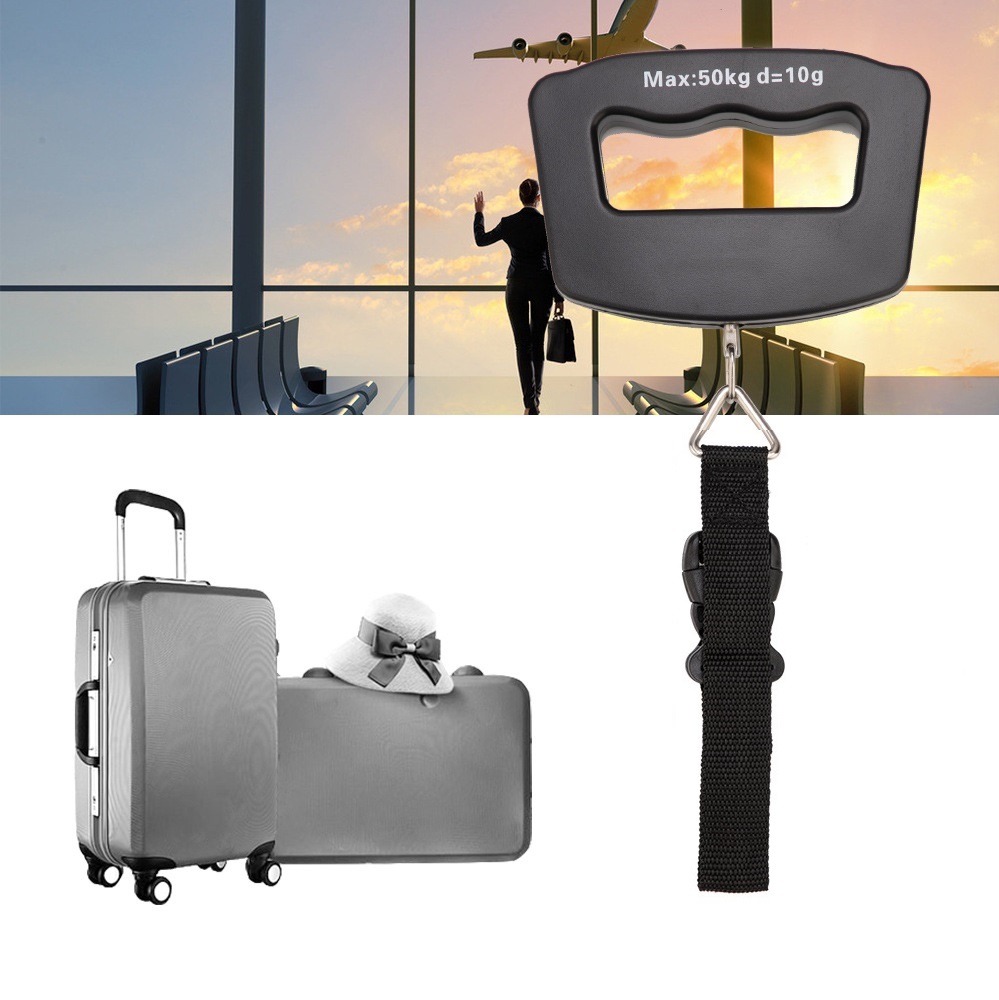 Luggage Scale Hanging - Przenośna cyfrowa waga wisząca LCD Walizka