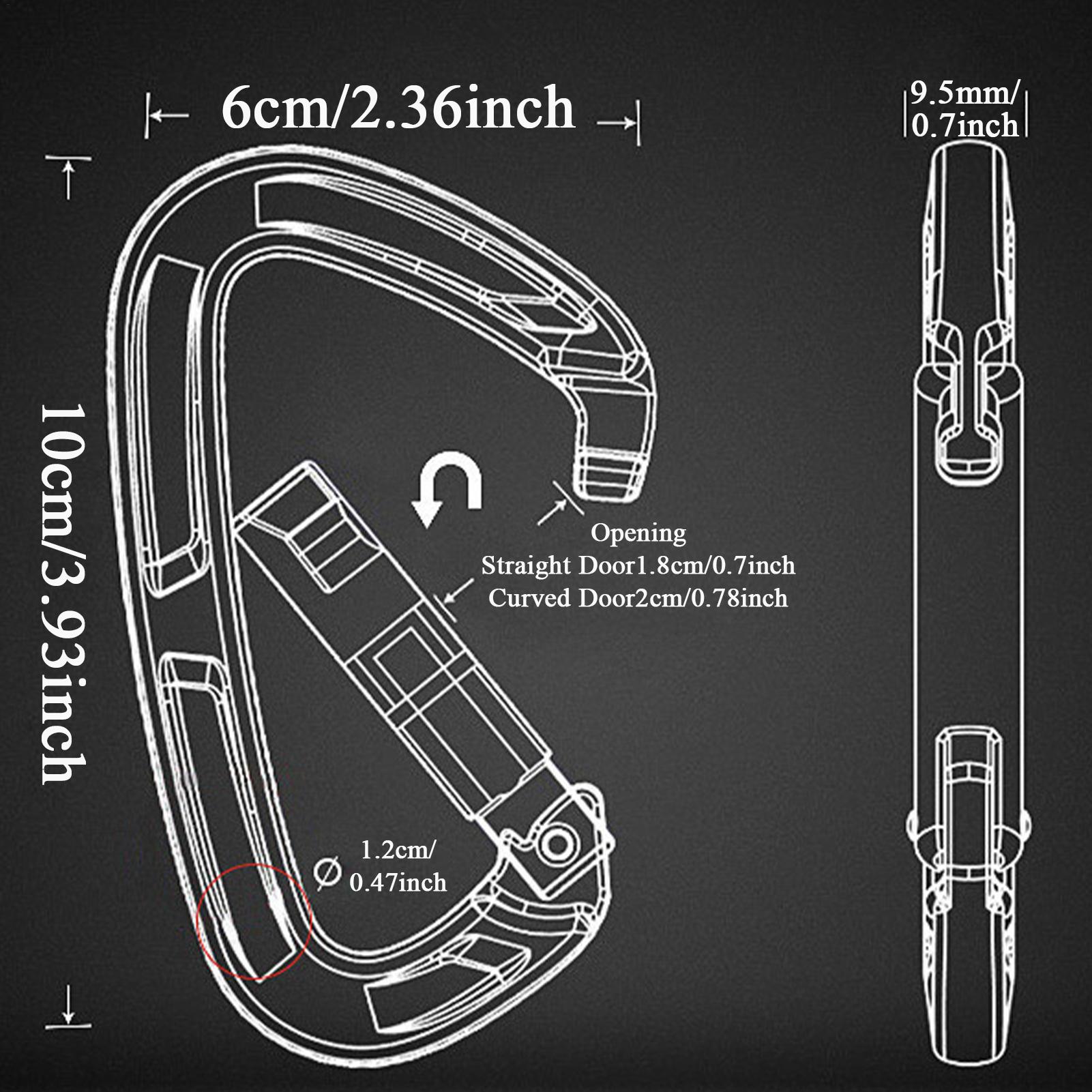 Travel Accessories Drawing - Karabinki szybkozłączne Akcesoria do sprzętu karabinkowego