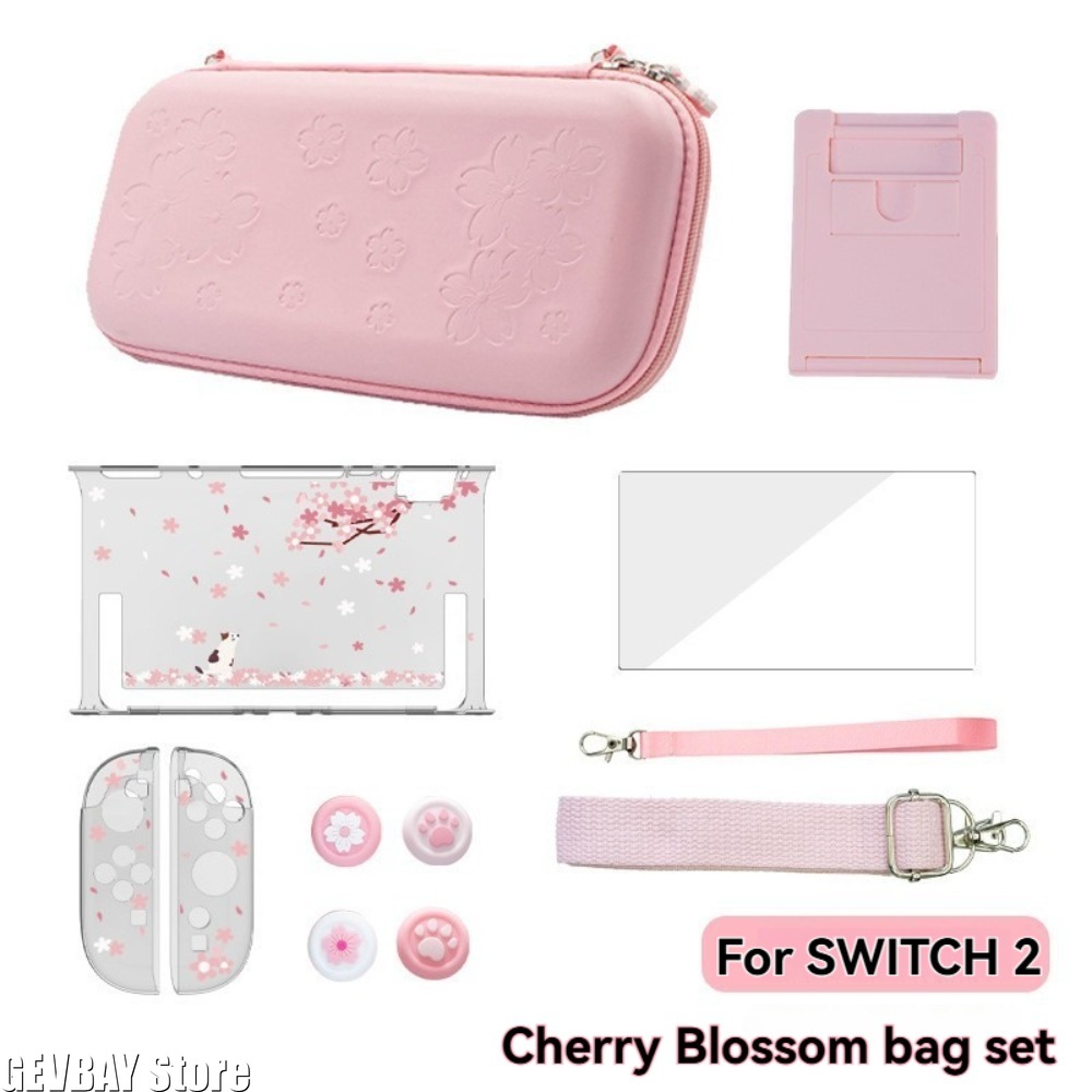 Travel Accessories Kit Bag - PU Sakura Pink Shell Przenośna Torba