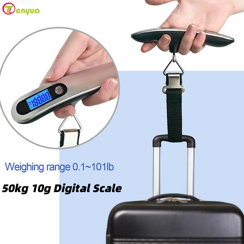 Przenośna waga cyfrowa 50kg 10 – Luggage Scale Hanging recenzja i cena