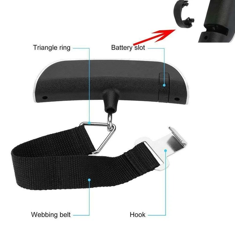 Waga cyfrowa wisząca 50 kg / 1 – Luggage Scale Hanging recenzja i cena
