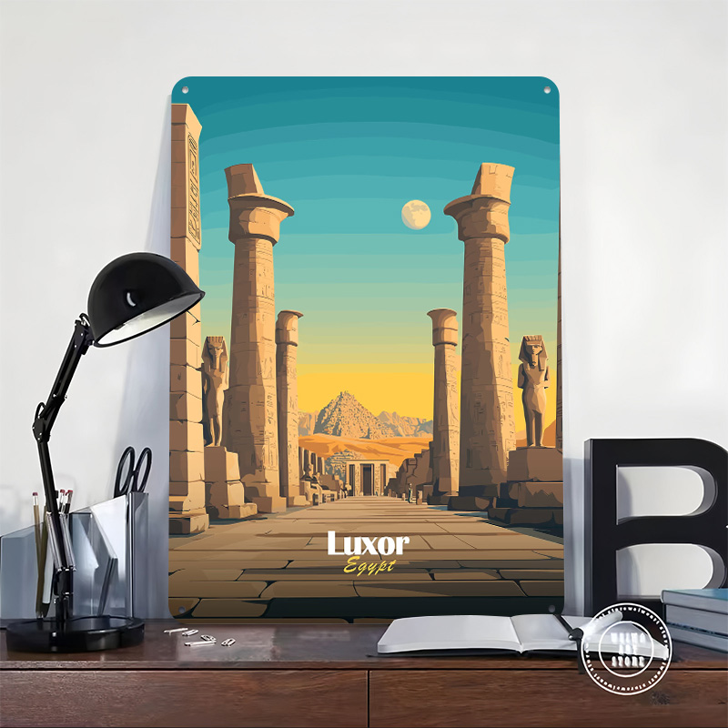 Metalowy plakat podróżniczy Lu – Travel Accessories Egypt recenzja i cena