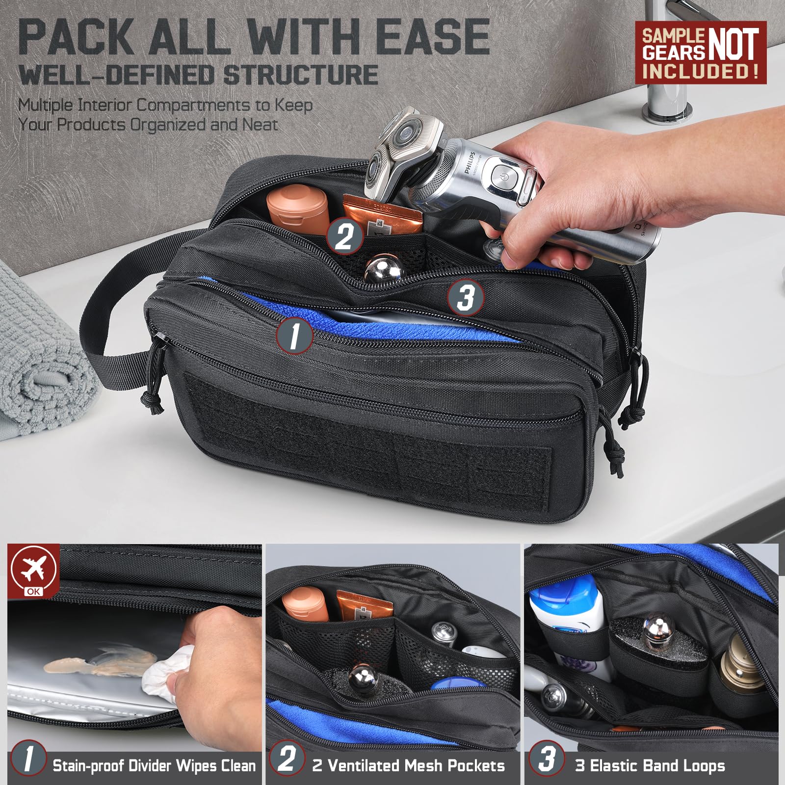 Taktyczna kosmetyczka męska, t – Travel Accessories Kit Bag recenzja i cena